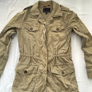 Banana Republic Twill Utility Jacket Army Green